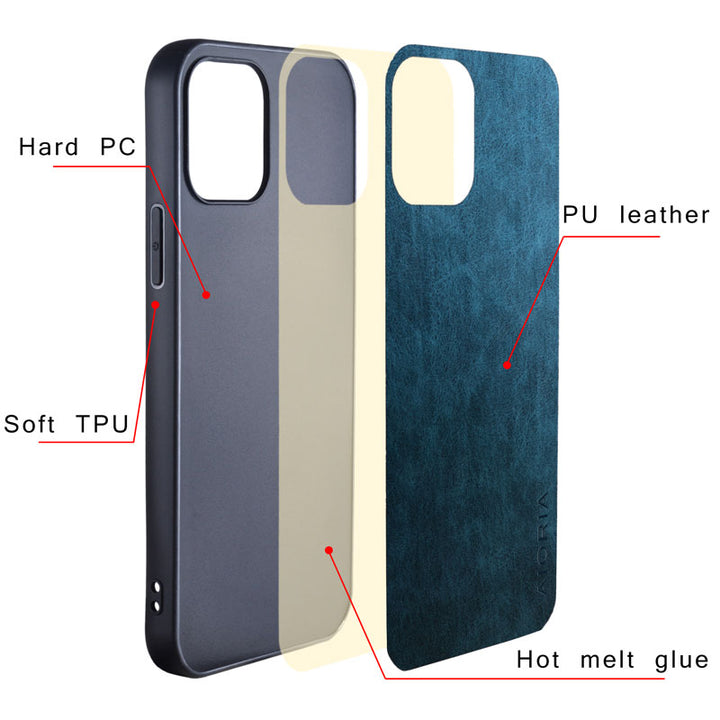 Premium Poly Leather Case for Samsung Galaxy Z Flip 5 4 & 3, Scratch-Resistant New Phone Case