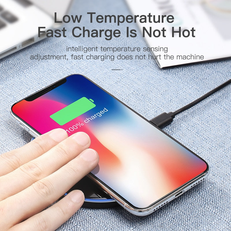 10W Qi Wireless Charger Apple and Android compatible - Fast Charger