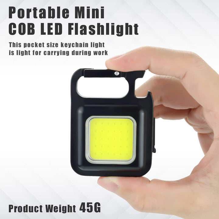 Rechargeable Portable Keychain Light Magnetic Emergency Light