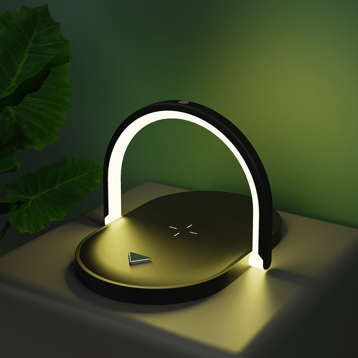 Night Light Wireless Charger 15W Fast Charge with Mobile Phone Power Bank