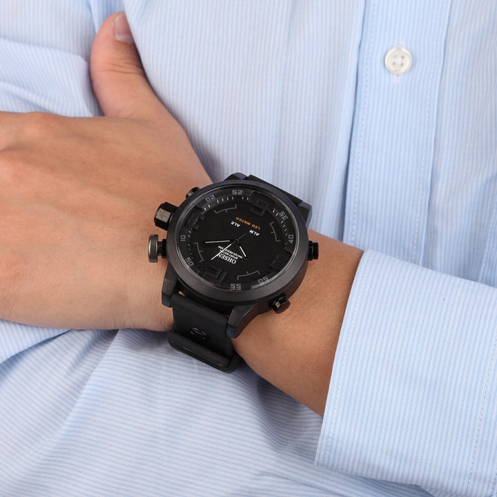 Men's Luxury Sport Watch - 50 M waterproof Digital Quartz Wristwatch