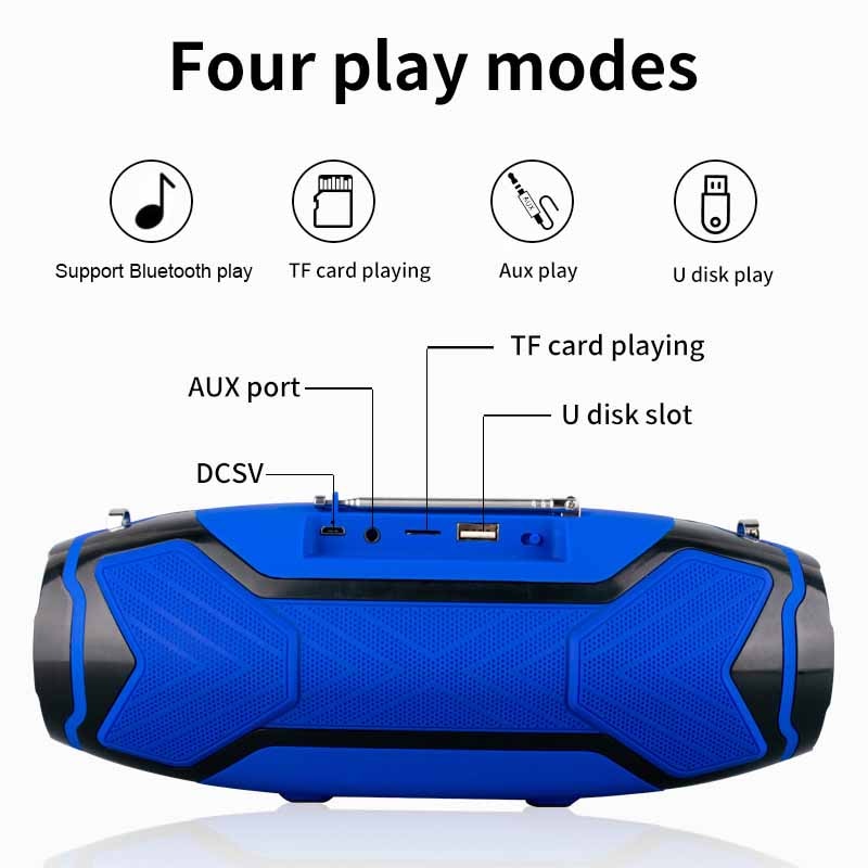 Bluetooth Wireless Speaker with Subwoofer Powerful Bass - High Power 40 watt Speaker