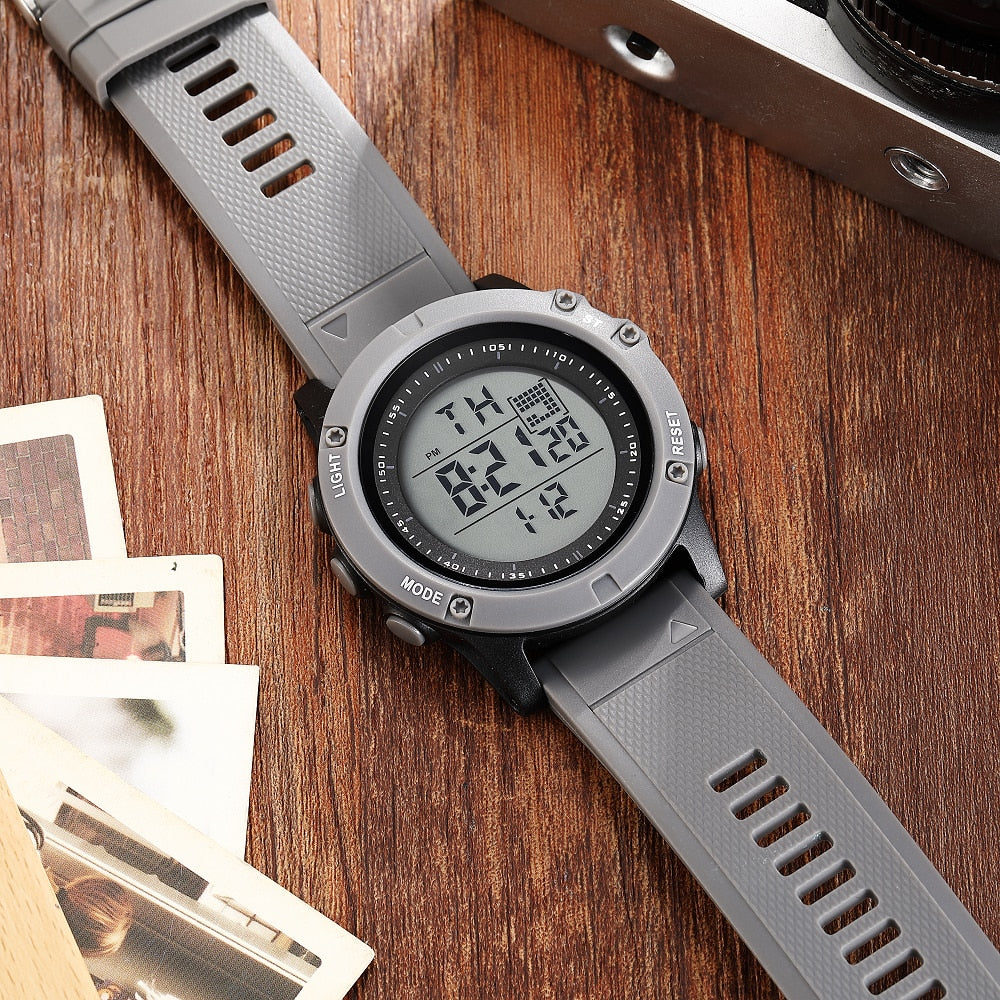 Mens Digital Fashion Sport Wristwatch 5ATM Waterproof - 5 colors to choose