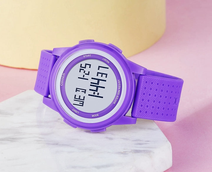 Womens Digital Sport Multi-Function Wristwatch 3 colors to choose